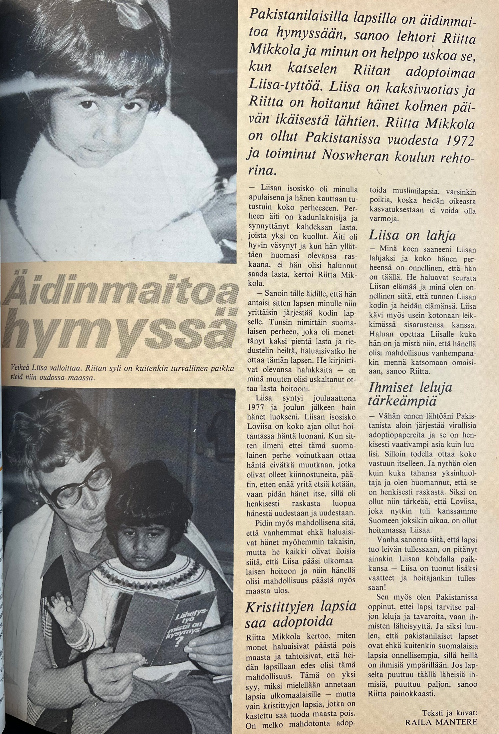 Kuva vanhoista Lähetyssanomien sivusta.