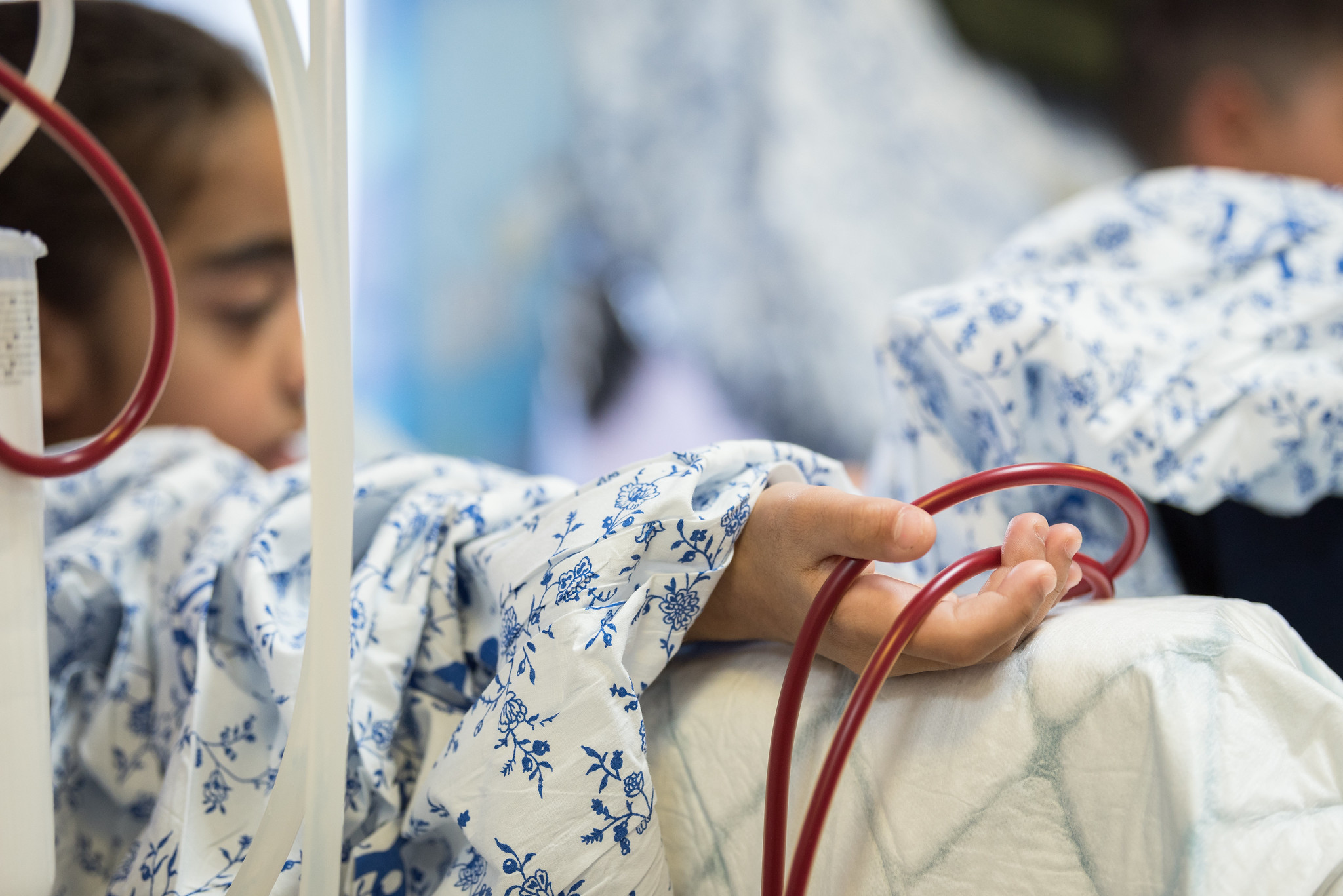 Child patient at Augusta Victoria hospital.